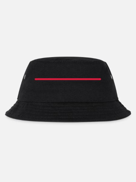 strich - Kinder Bucket Hat - Schwarz