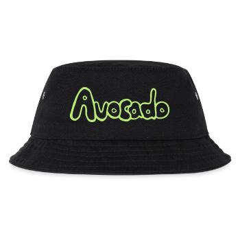 Avocado_SCHRIFT, lecker, vegan, gesund - Kinder Bucket Hat - Schwarz - Vorne