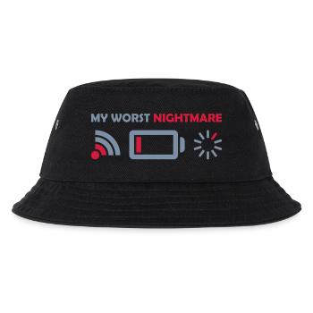 My worst nightmare Logos - Kids’ Bucket Hat - black - Front