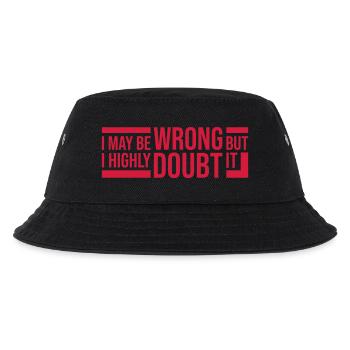 I may be wrong - Kids’ Bucket Hat - black - Front