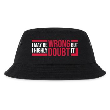 I may be wrong - Kids’ Bucket Hat - black - Front