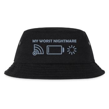 Logos my worst nightmare - Kids’ Bucket Hat - black - Front
