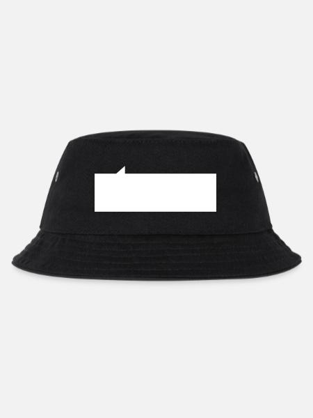 Sprechblase rechteck - Kinder Bucket Hat - Schwarz
