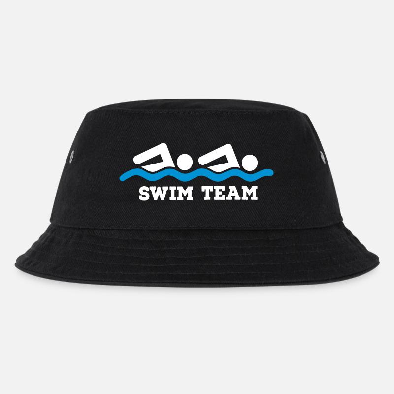 schwimmen - Kinder Bucket Hat - Schwarz
