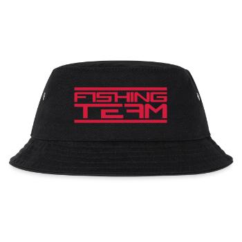 Le logo de sport de l'équipe de pêche rouge a attrapé du poisson - Bob Enfant - noir - Devant