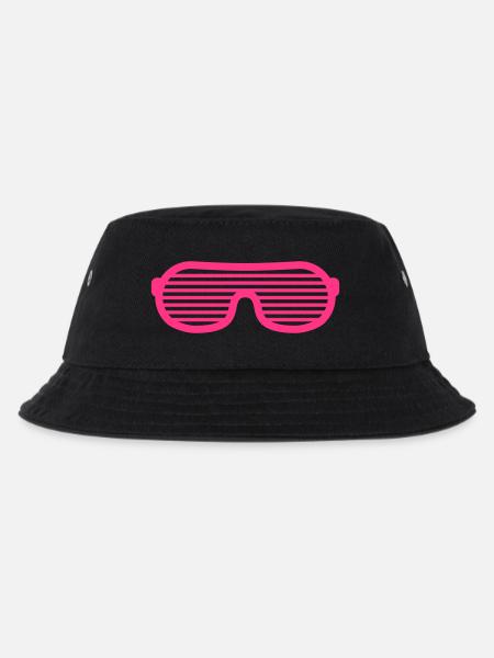 Party Glasses - Kinder Bucket Hat - Schwarz