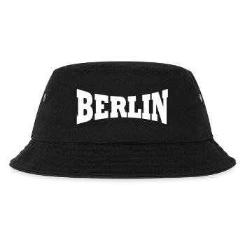 Berlin Schriftzug - Kinder Bucket Hat - Schwarz - Vorne