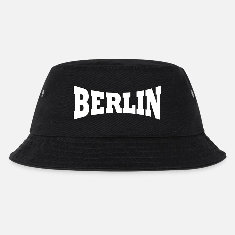 Berlin Schriftzug - Kinder Bucket Hat - Schwarz