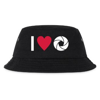 Fotografieren - Kinder Bucket Hat - Schwarz - Vorne