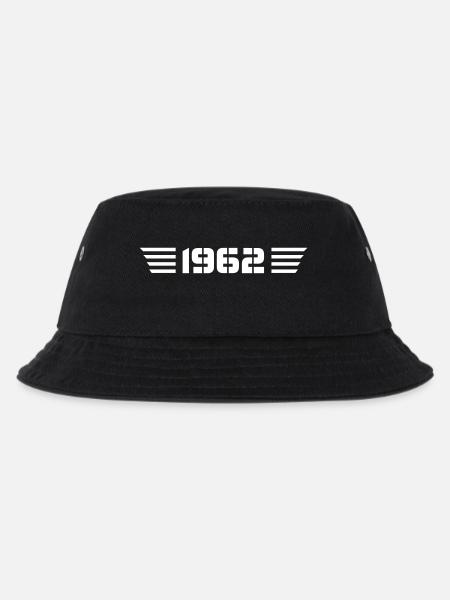 Year of Birth Birthday Born In 1962 - Made in 1962 - Kids’ Bucket Hat - black