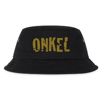 onkel - Kinder Bucket Hat - Schwarz - Vorne
