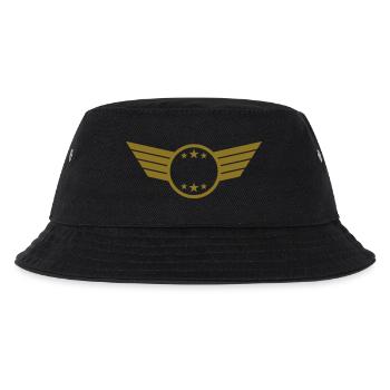 Cool Emblem - Kinder Bucket Hat - Schwarz - Vorne