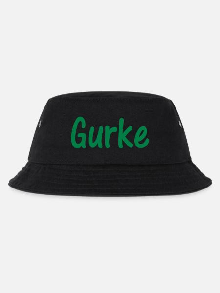 Gurke - Kinder Bucket Hat - Schwarz