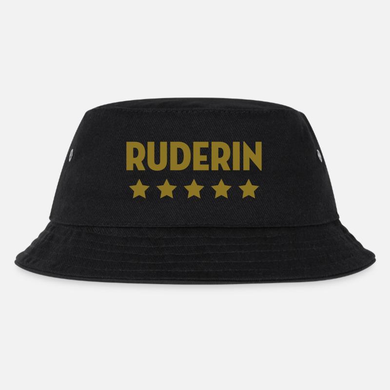 Rudern / Ruderer / Ruderin / Rudergerät / Boot - Kinder Bucket Hat - Schwarz