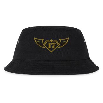 shield_gold_17__f1 - Kinder Bucket Hat - Schwarz - Vorne