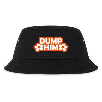 dump him quote logo - Kids’ Bucket Hat - black - Front