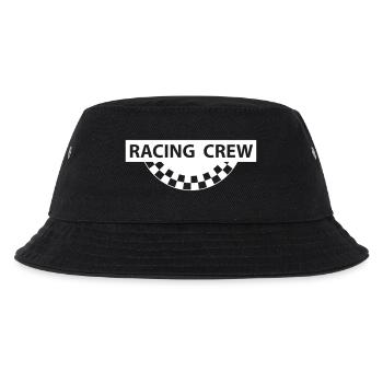 RACING CREW, Zielflagge - Kinder Bucket Hat - Schwarz - Vorne