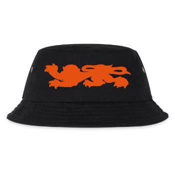Normandie-Silhouette des liegenden Löwen - Kinder Bucket Hat - Schwarz - Vorne