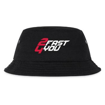 Zu Schnell für Dich Spruch 2 Too Fast 4 For You - Kinder Bucket Hat - Schwarz - Vorne