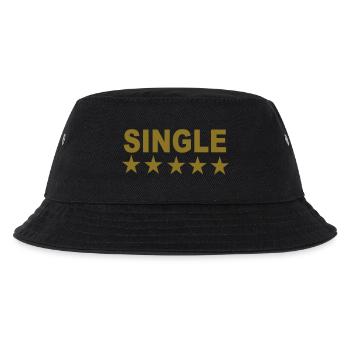 Single - Kinder Bucket Hat - Schwarz - Vorne