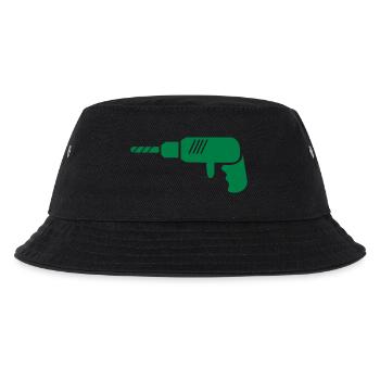 bohrmaschine_001 - Kinder Bucket Hat - Schwarz - Vorne