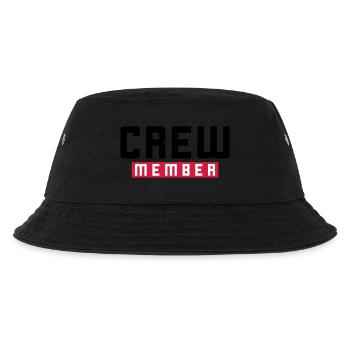 Crew Mitglied - Kinder Bucket Hat - Schwarz - Vorne