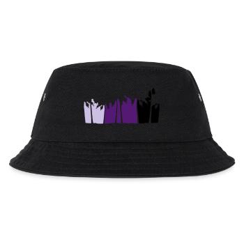 Palm Trees Island Trees Beach Holiday Strip Sea - Kids’ Bucket Hat - black - Front