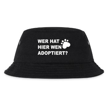 Hund - Kinder Bucket Hat - Schwarz - Vorne