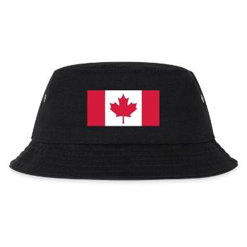 canada - Kinder Bucket Hat - Schwarz - Vorne