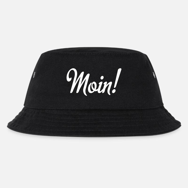Moin - Kinder Bucket Hat - Schwarz