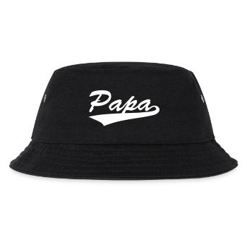 Papa - Kinder Bucket Hat - Schwarz - Vorne