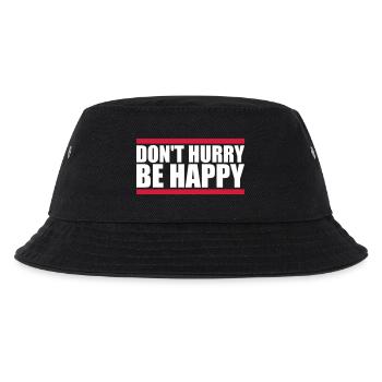 Don't hurry be happy - Kids’ Bucket Hat - black - Front