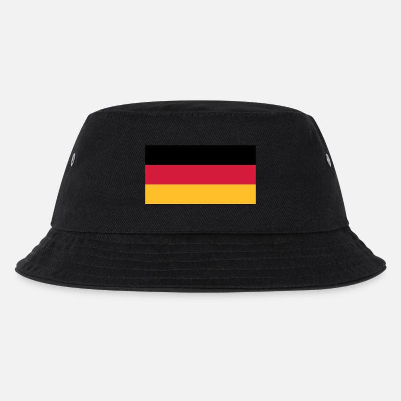 Deutschlandflagge - Kinder Bucket Hat - Schwarz