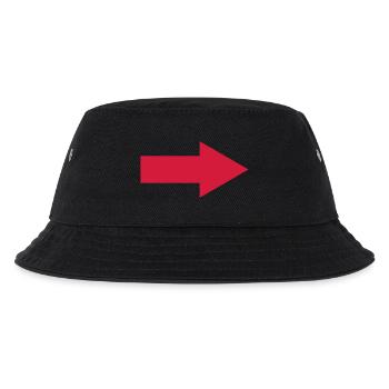 pfeil - Kinder Bucket Hat - Schwarz - Vorne