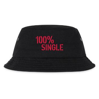 Single - Kinder Bucket Hat - Schwarz - Vorne