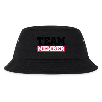 Team Mitglied - Kinder Bucket Hat - Schwarz - Vorne