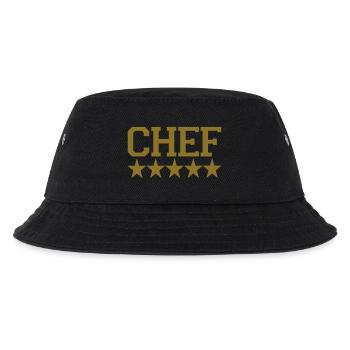 chef - Kinder Bucket Hat - Schwarz - Vorne