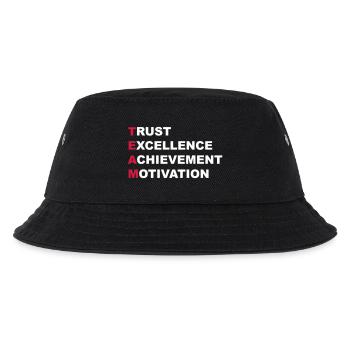 Teamwork - Kinder Bucket Hat - Schwarz - Vorne