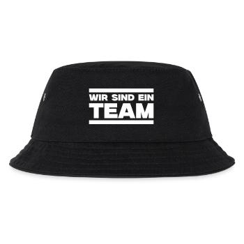 Wir sind ein Team - Kinder Bucket Hat - Schwarz - Vorne