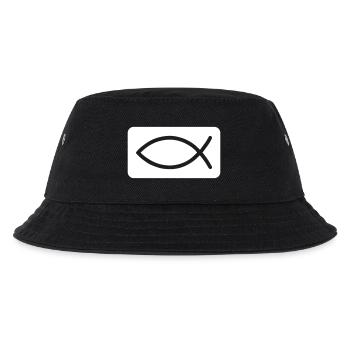Fish Christian Jesus - Kids’ Bucket Hat - black - Front