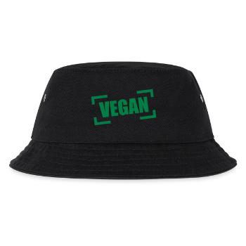 Logo de timbre végétalien - Bob Enfant - noir - Devant
