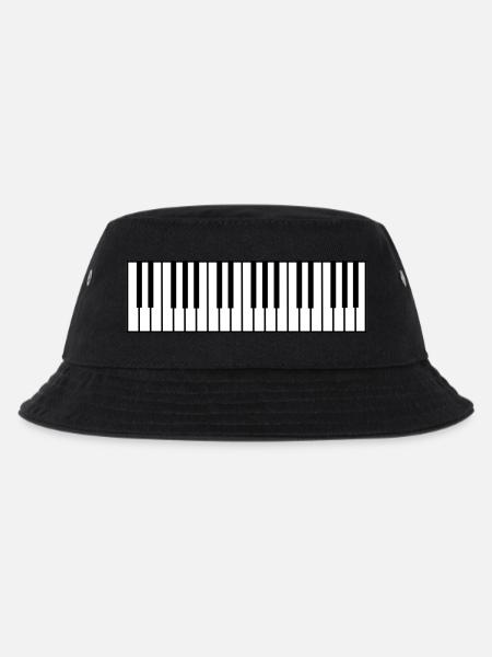 klavier_farbe - Kinder Bucket Hat - Schwarz