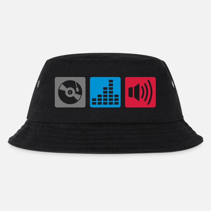 Music - DJ - Kids’ Bucket Hat - black