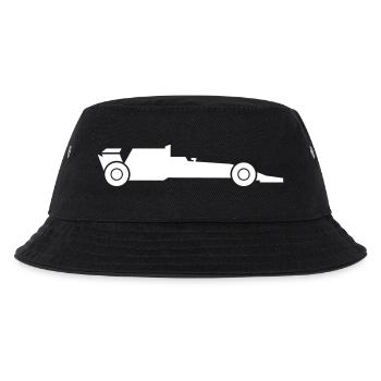 Race car racing car - Kids’ Bucket Hat - black - Front