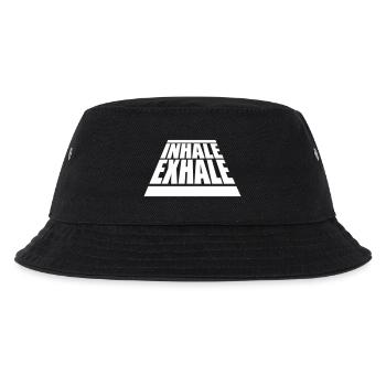 inhale exhale yoga Zitat - Kinder Bucket Hat - Schwarz - Vorne