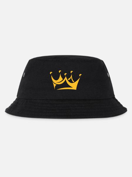 Krone - Kinder Bucket Hat - Schwarz