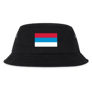 Nationalflagge von Serbien - Kinder Bucket Hat - Schwarz - Vorne