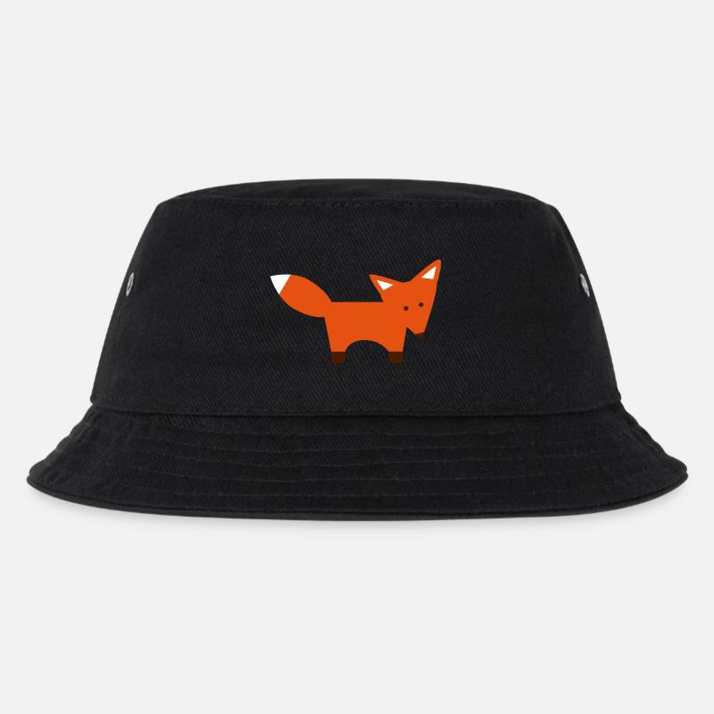 Fuchskind - Kinder Bucket Hat - Schwarz