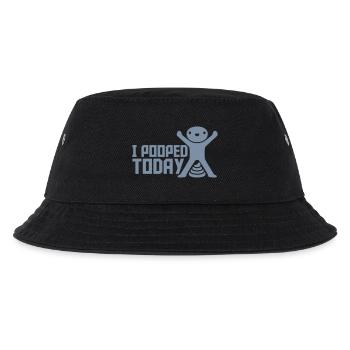 I pooped today Zitat - Kinder Bucket Hat - Schwarz - Vorne