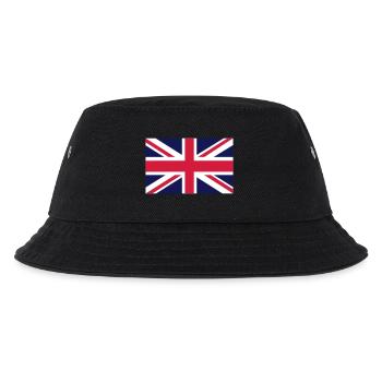British Flag - Kinder Bucket Hat - Schwarz - Vorne